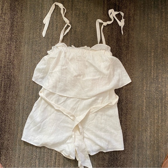 Hello Molly SEA FOAM ROMPER WHITE - Picture 4 of 7